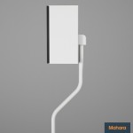 King White Adjustable Speaker Stand